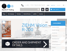 Tablet Screenshot of medit-trading.de